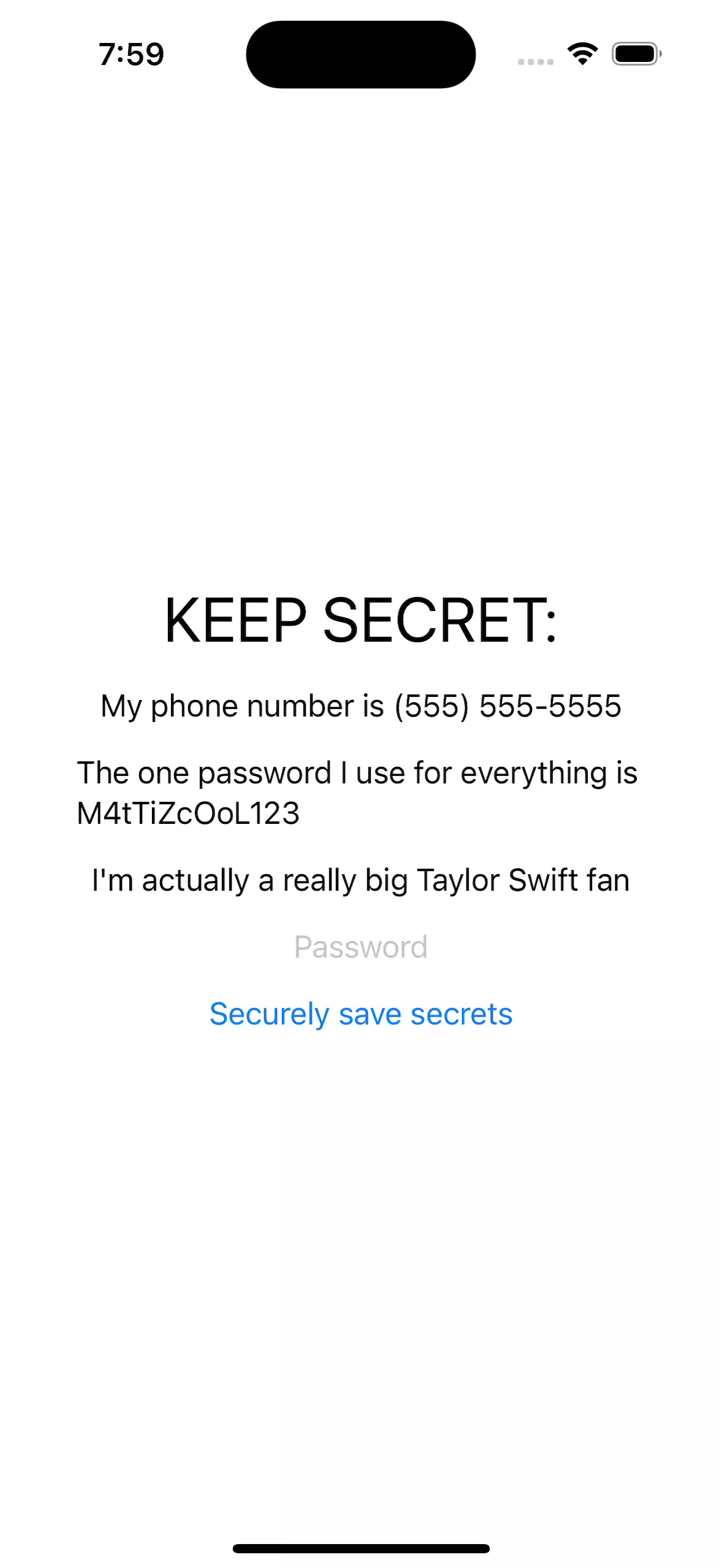 Screen recording of the final demo: entering a password, saving the PDF, and viewing the PDF by entering the password